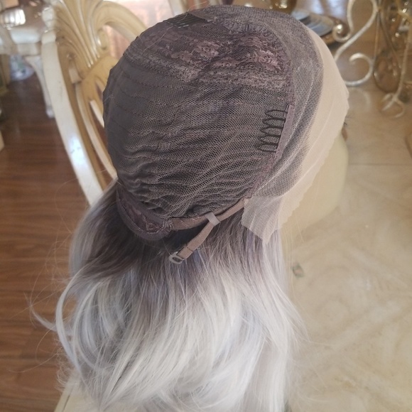Ombre Gray Lace Front Wig main image 5